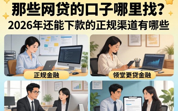 那些网贷的口子哪里找?2026年还能下款的正规渠道有哪些 2026年还能下款的正规渠道有哪些