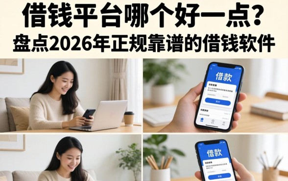 借钱平台哪个好一点?盘点2026年正规靠谱的借钱软件 盘点2026年正规靠谱的借钱软件