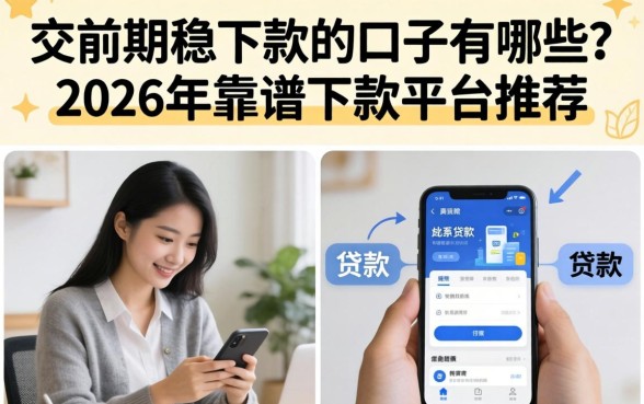 交前期稳下款的口子有哪些?2026年靠谱下款平台推荐 2026年靠谱下款平台推荐