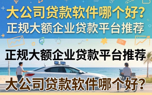 大公司贷款软件哪个好?正规大额企业贷款平台推荐 正规大额企业贷款平台推荐