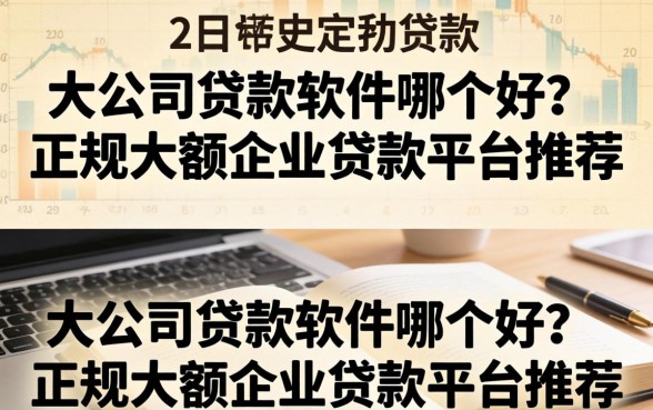 大公司贷款软件哪个好?正规大额企业贷款平台推荐 正规大额企业贷款平台推荐