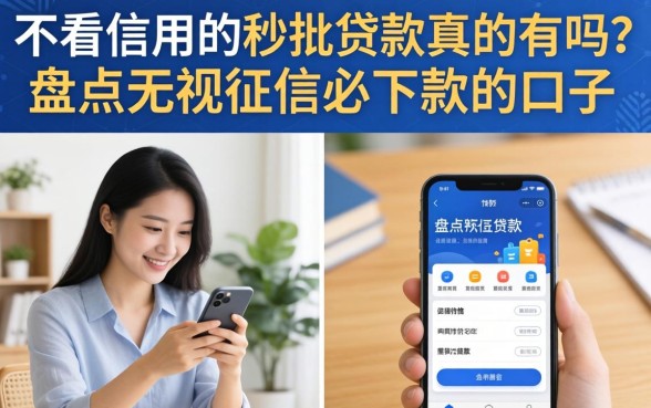 不看信用的秒批贷款真的有吗?盘点无视征信必下款的口子 不看信用的秒批贷款真的有吗