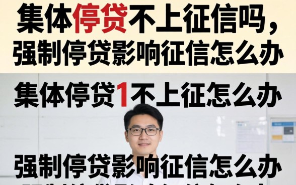 集体停贷不上征信吗，强制停贷影响征信怎么办