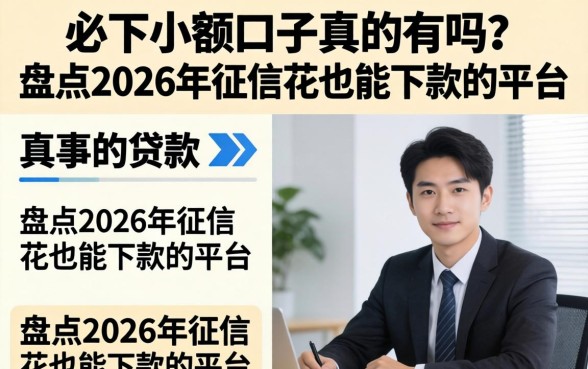 盘点2026年征信花也能下款的平台