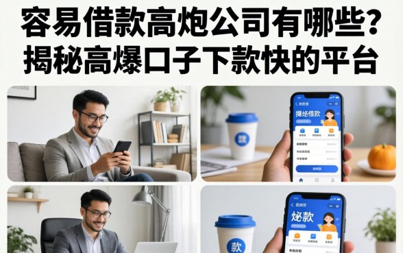容易借款的高炮公司有哪些？揭秘高炮口子下款快的平台