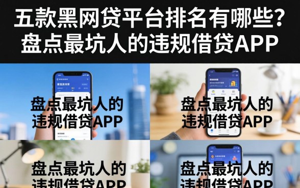 五款黑网贷平台排名有哪些？盘点最坑人的违规借贷APP