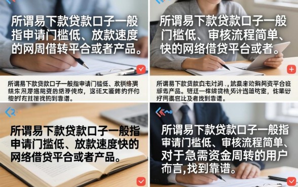 2026年易下款贷款口子有哪些