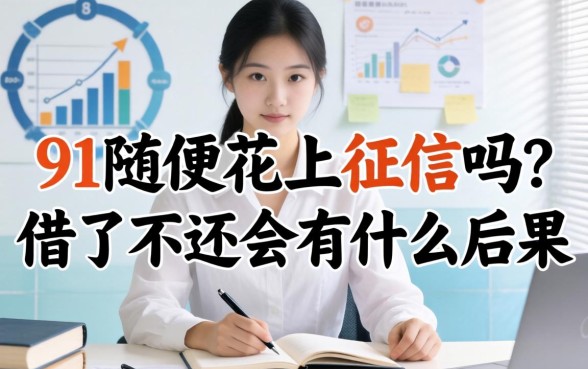91随便花上征信吗？借了不还会有什么后果？