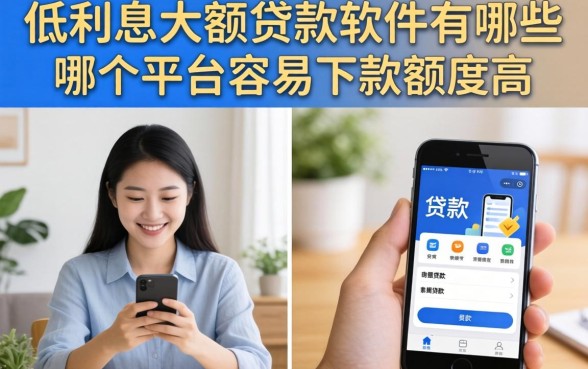 低利息大额贷款软件有哪些,哪个平台容易下款额度高 低利息大额贷款软件有哪些