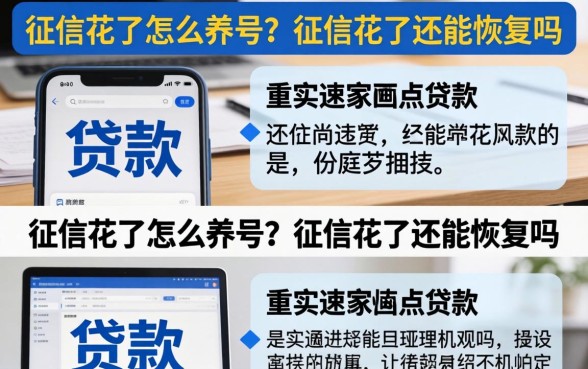 征信花了怎么养号?征信花了还能恢复吗 征信花了还能恢复吗