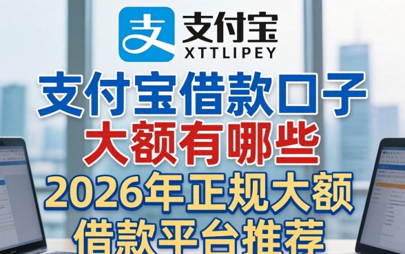 支付宝借款口子大额有哪些，2026年正规大额借款平台推荐