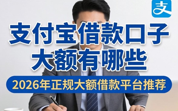 支付宝借款口子大额有哪些,2026年正规大额借款平台推荐 2026年正规大额借款平台推荐