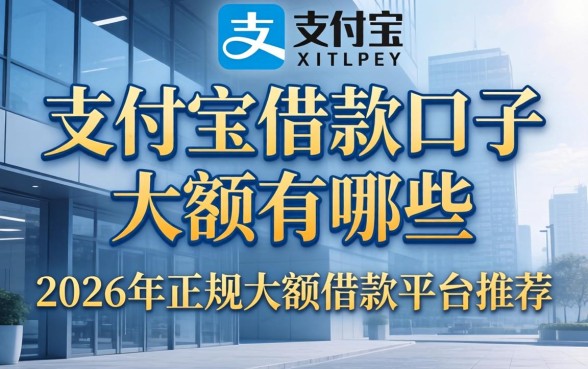 支付宝借款口子大额有哪些,2026年正规大额借款平台推荐 2026年正规大额借款平台推荐