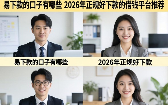 易下款的口子有哪些，2026年正规好下款的借钱平台推荐