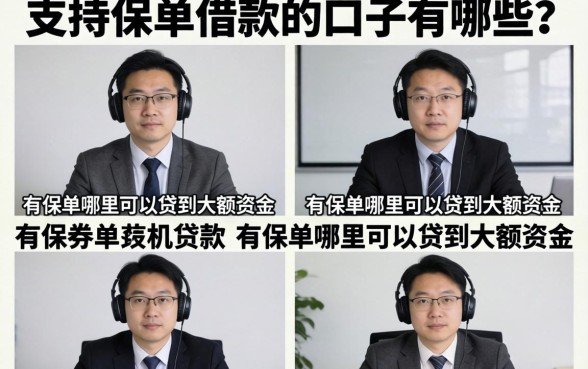 支持保单借款的口子有哪些?有保单哪里可以贷到大额资金 有保单哪里可以贷到大额资金