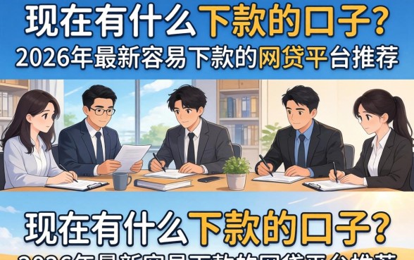 2026年最新容易下款的网贷平台推荐