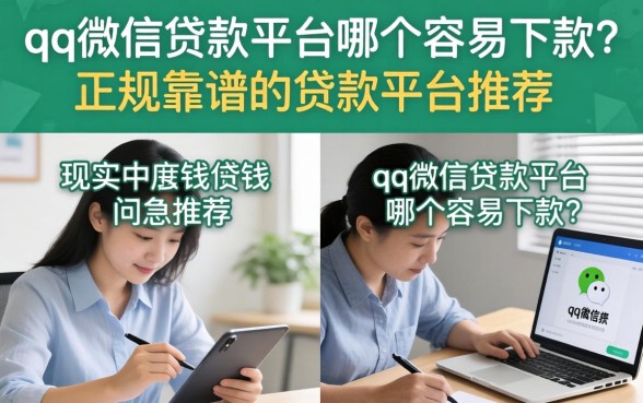 qq微信贷款平台哪个容易下款?正规靠谱的贷款平台推荐 qq微信贷款平台哪个容易下款