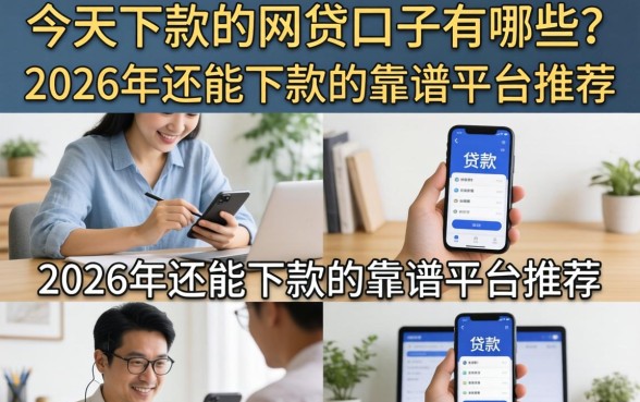 2026年还能下款的靠谱平台推荐