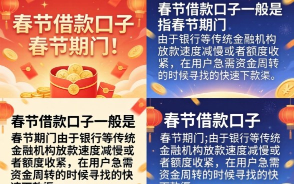 春节借款口子有哪些?2026最新容易下款的正规平台推荐 2026最新容易下款的正规平台推荐