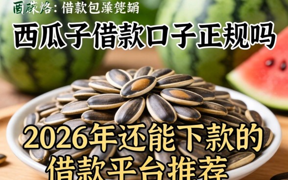 西瓜籽借款口子正规吗，2026年还能下款的借款平台推荐
