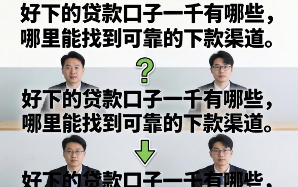 好下的贷款口子一千有哪些，哪里能找到可靠的下款渠道
