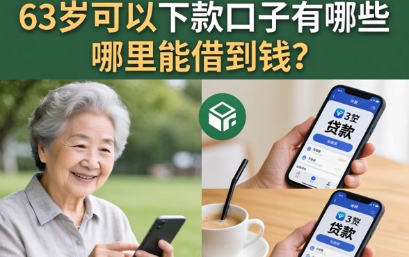 63岁可以下款的口子有哪些,哪里能借到钱? 63岁可以下款的口子有哪些
