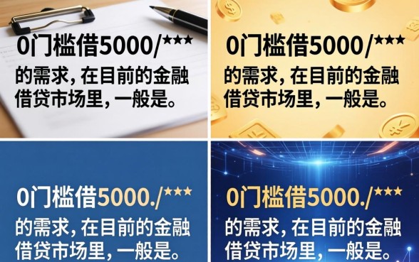 0门槛借5000是真的吗