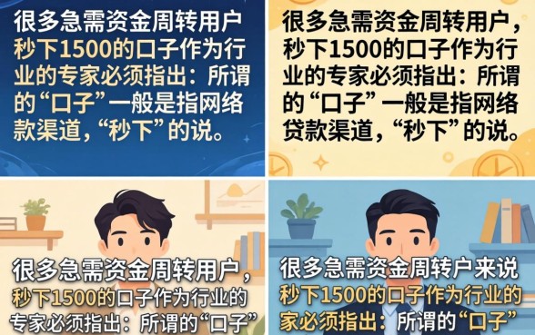 秒下1500的口子真的有吗？2026年无需审核秒到账的借钱平台推荐