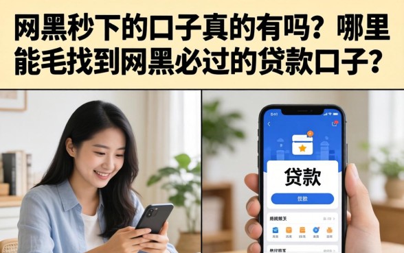 哪里能找到网黑必过的贷款口子
