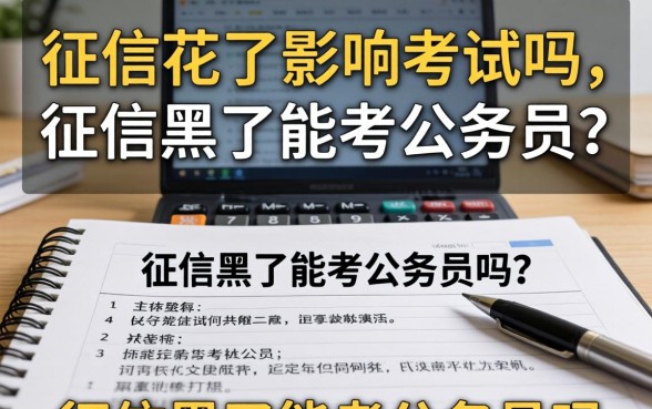 征信花了影响考试吗，征信黑了能考公务员吗