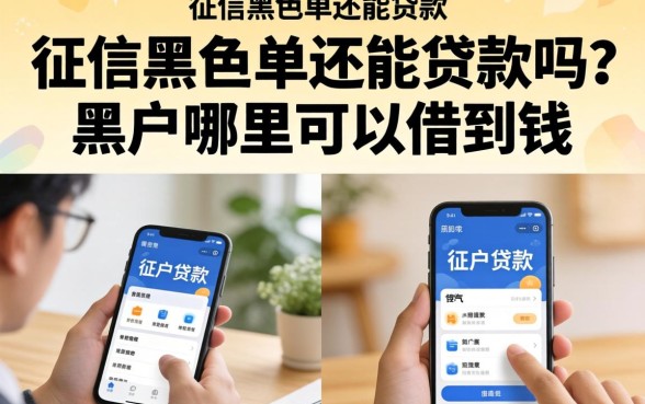 征信黑名单还能贷款吗?黑户哪里可以借到钱 征信黑名单还能贷款吗