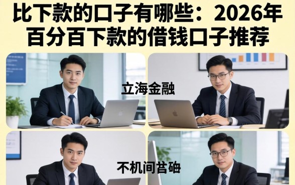 2026年百分百下款的借钱口子推荐