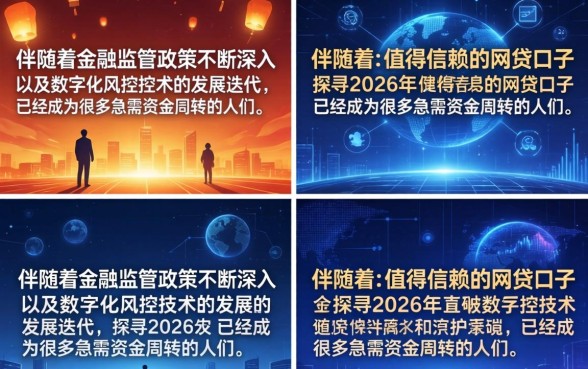 2026靠谱网贷口子有哪些