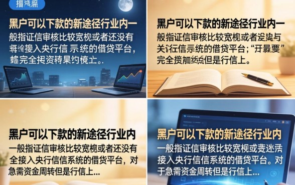 黑户能下款的新口子真的有吗?2026年黑户必下口子推荐 黑户能下款的新口子真的有吗