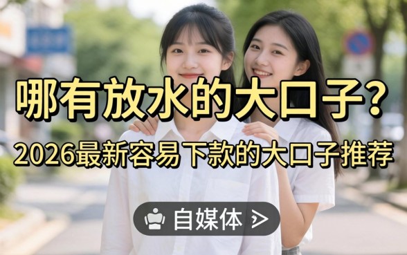 哪有放水的大口子?2026最新容易下款的大口子推荐 2026最新容易下款的大口子推荐