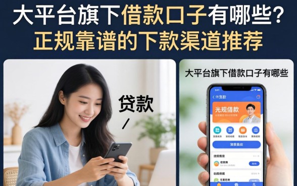 大平台旗下借款口子有哪些?正规靠谱的下款渠道推荐 大平台旗下借款口子有哪些