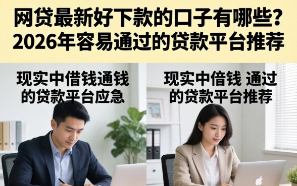 2026年容易通过的贷款平台推荐