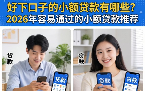 2026年容易通过的小额贷款推荐