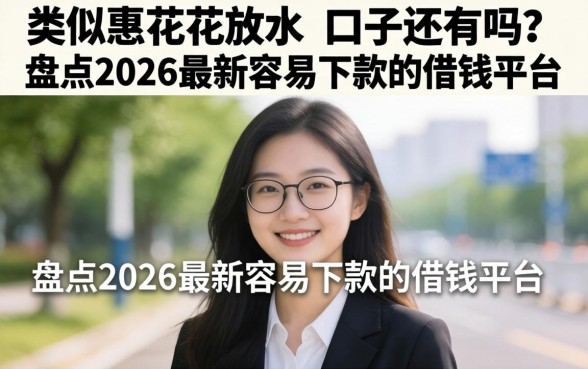 类似惠花花放水的口子还有吗？盘点2026最新容易下款的借钱平台