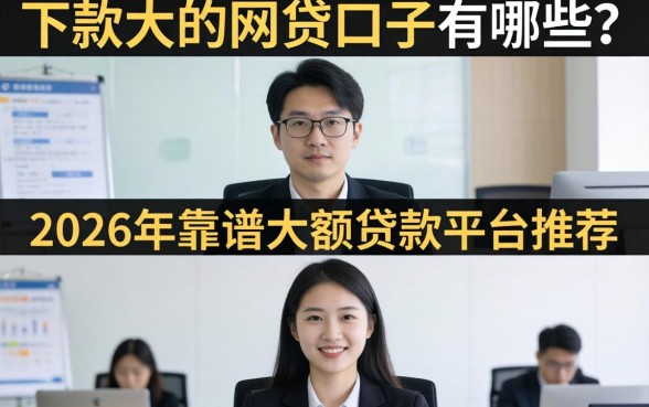 下款大的网贷口子有哪些?2026年靠谱大额贷款平台推荐 2026年靠谱大额贷款平台推荐