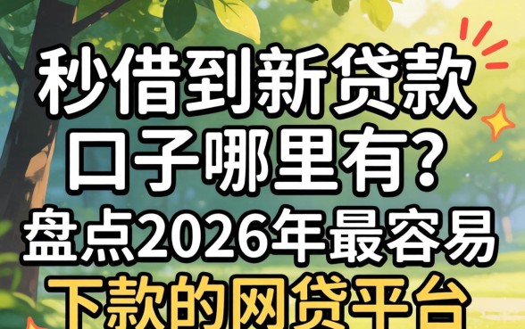 盘点2026年最容易下款的网贷平台