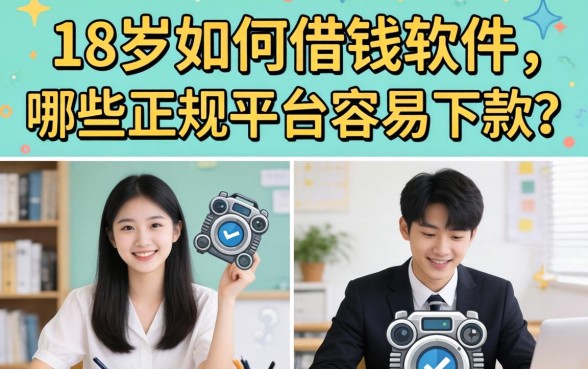 18岁如何借钱软件，哪些正规平台容易下款？