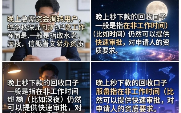 晚上秒下款的回收口子真的有吗