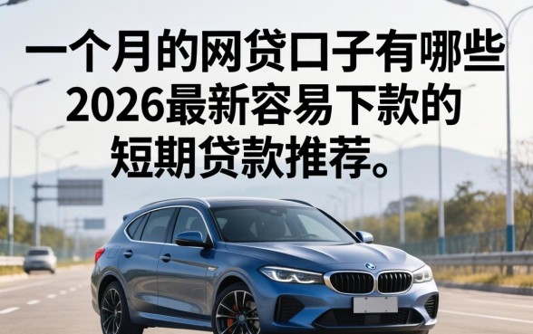 一个月的网贷口子有哪些,2026最新容易下款的短期贷款推荐 2026最新容易下款的短期贷款推荐