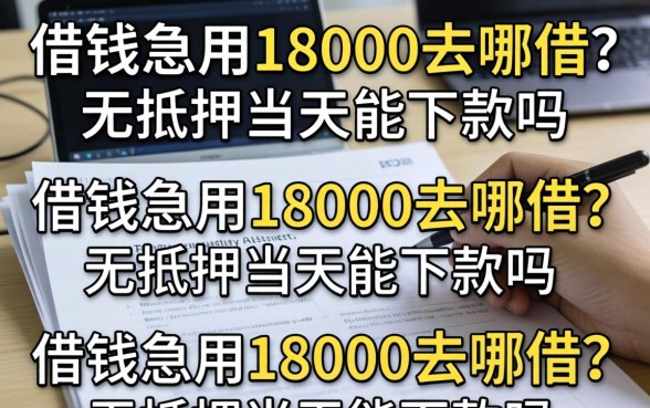借钱急用18000去哪借