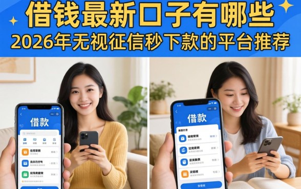 2026年无视征信秒下款的平台推荐
