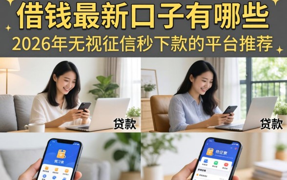 2026年无视征信秒下款的平台推荐