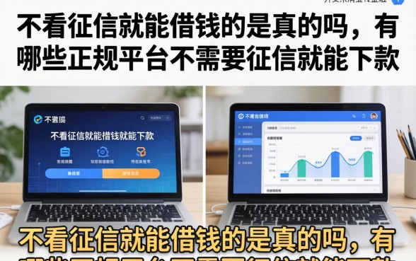 有哪些正规平台不需要征信就能下款