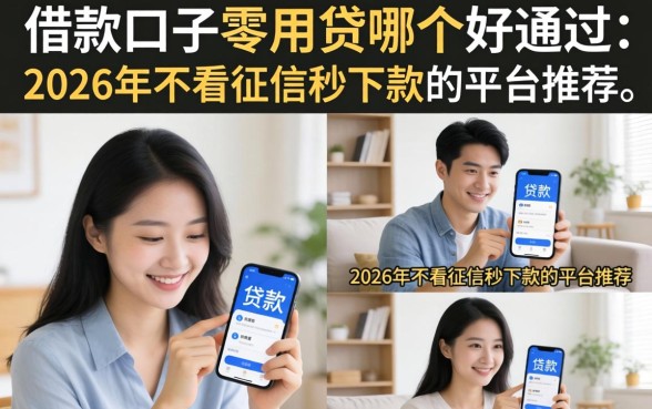 2026年不看征信秒下款的平台推荐