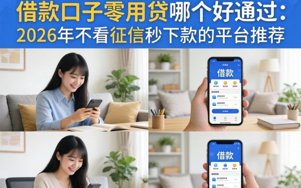 借款口子零用贷哪个好通过?2026年不看征信秒下款的平台推荐 2026年不看征信秒下款的平台推荐